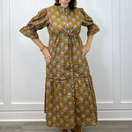 Kai Maxi - Midnight Peony Long Dresses Marigold
