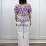 Kaleido Bloom Blouse - Purple Mix Tops Jodifl
