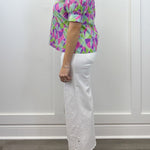 Kaleido Bloom Blouse - Purple Mix Tops Jodifl