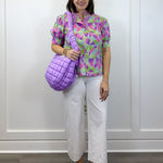 Kaleido Bloom Blouse - Purple Mix Tops Jodifl