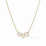 Kaleidoscope Delicate Necklace - Iridescent Clear Crystal Necklaces Julie Vos