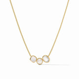 Kaleidoscope Delicate Necklace - Iridescent Clear Crystal Necklaces Julie Vos