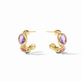 Kaleidoscope Hoop - Small - Multi Stone Earrings Julie Vos