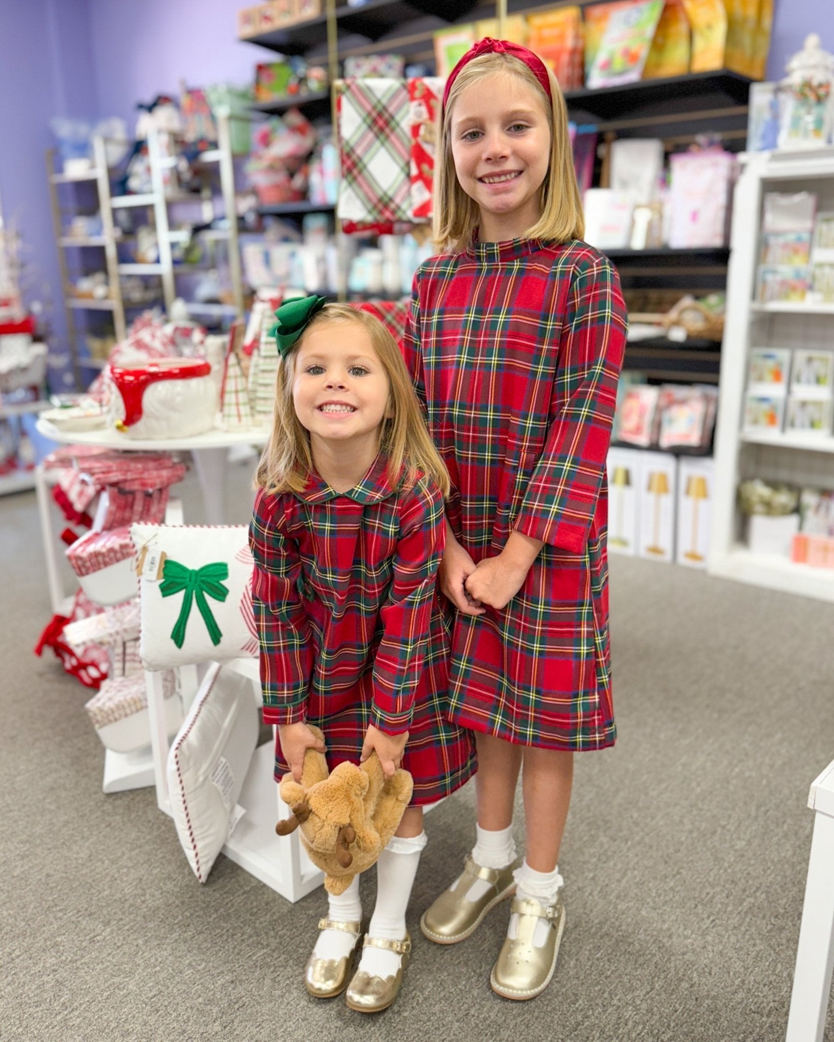 Kate Dress - Festive Tartan - Sugar Babies Children's Boutique/Meg's Shoppe