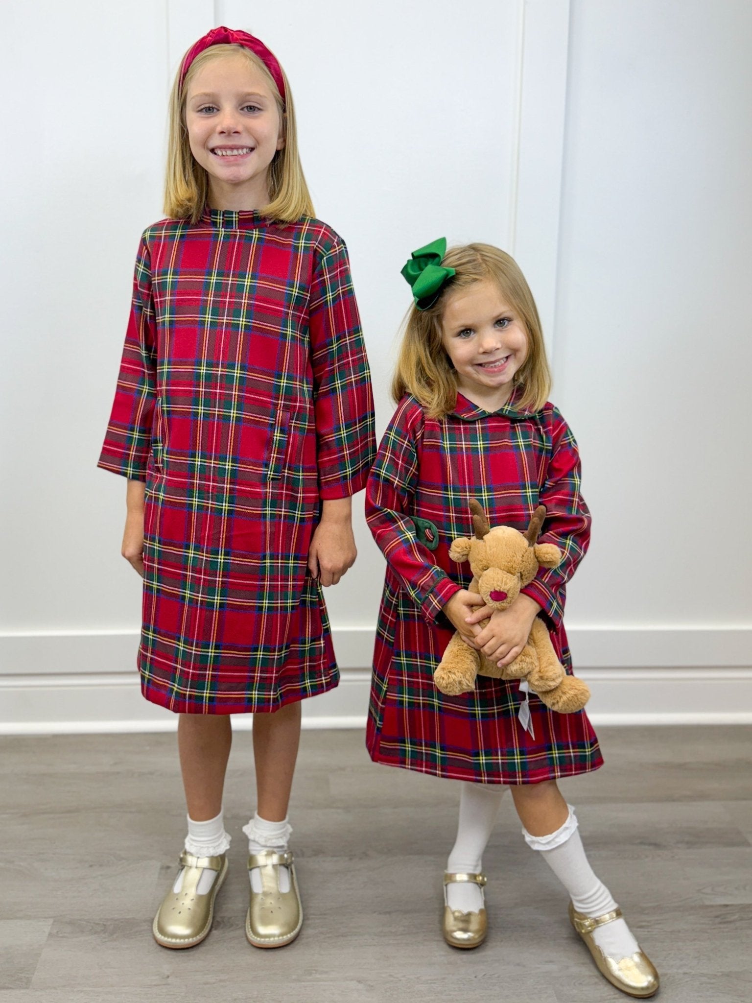 Kate Dress - Festive Tartan - Sugar Babies Children's Boutique/Meg's Shoppe