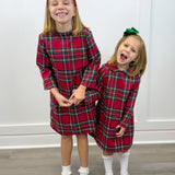 Kate Dress - Festive Tartan - Sugar Babies Children's Boutique/Meg's Shoppe