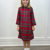 Kate Dress - Festive Tartan - Sugar Babies Children's Boutique/Meg's Shoppe