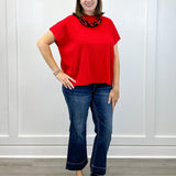 Kensington Pullover Sweater - Ruby - Sugar Babies Children's Boutique/Meg's Shoppe