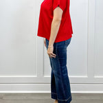 Kensington Pullover Sweater - Ruby - Sugar Babies Children's Boutique/Meg's Shoppe