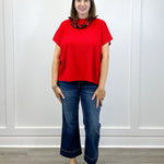 Kensington Pullover Sweater - Ruby - Sugar Babies Children's Boutique/Meg's Shoppe