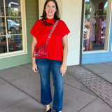 Kensington Pullover Sweater - Ruby - Sugar Babies Children's Boutique/Meg's Shoppe