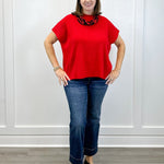 Kensington Pullover Sweater - Ruby - Sugar Babies Children's Boutique/Meg's Shoppe