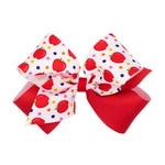 King Back to School Icons Bow - Apple Kids Hair Accessories Wee Ones