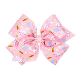 King Easter Print Bow - Bunny Face Kids Hair Accessories Wee Ones