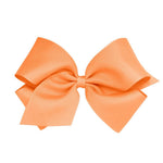 King Grosgrain Bow - Apricot Kids Hair Accessories Wee Ones