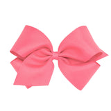 King Grosgrain Bow - Coral Rose Kids Hair Accessories Wee Ones
