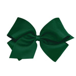 King Grosgrain Bow - Forest Green Kids Hair Accessories Wee Ones
