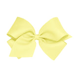 King Grosgrain Bow - Light Yellow Kids Hair Accessories Wee Ones