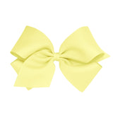 King Grosgrain Bow - Light Yellow Kids Hair Accessories Wee Ones