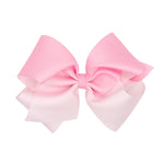 King Grosgrain Ombre Colorblock Bow - Pearl Pink Kids Hair Accessories Wee Ones