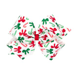 King Printed Bow - Candy Cane Kids Hair Accessories Wee Ones