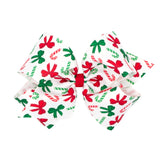 King Printed Bow - Candy Cane Kids Hair Accessories Wee Ones