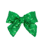 King Sequins Bowtie - Green Kids Hair Accessories Wee Ones
