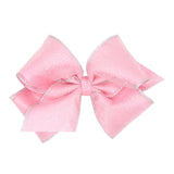 King Sparkle Overlay Bow - Pearl/Silver Kids Hair Accessories Wee Ones