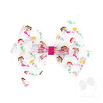 King Vinyl Printed Bow - Mermaid Kids Hair Accessories Wee Ones