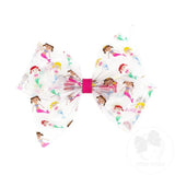 King Vinyl Printed Bow - Mermaid Kids Hair Accessories Wee Ones