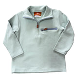 Kingston 1/4 Zip Pullover - Sage Boys Sweaters + Sweatshirts Millie Jay