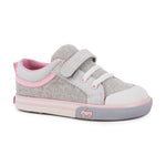 Kristin - Gray Herringbone Girls Shoes See Kai Run