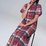 Kristina Plaid Maxi Shirt Dress - Sugar Babies Children's Boutique/Meg's Shoppe