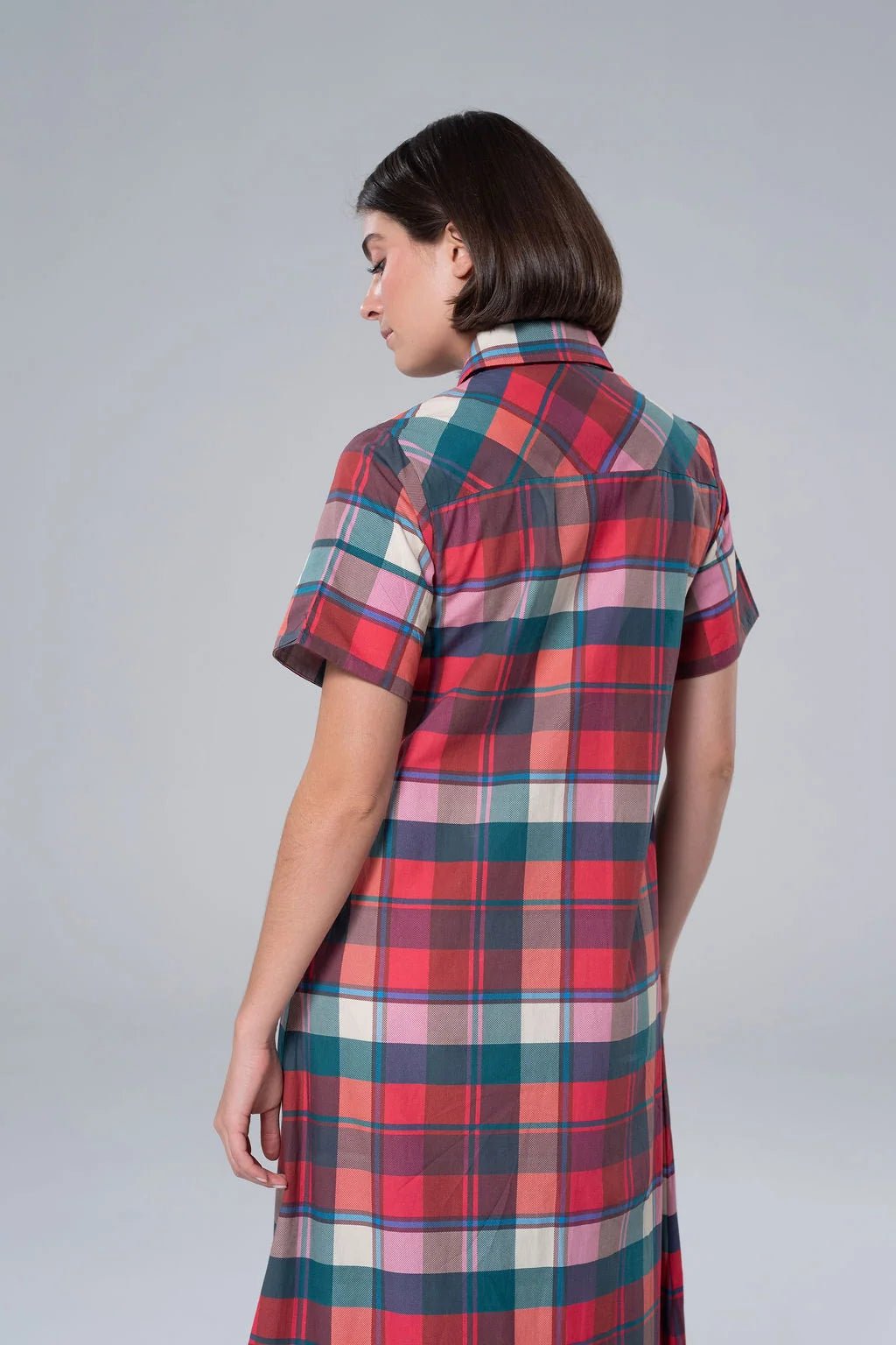 Kristina Plaid Maxi Shirt Dress - Sugar Babies Children's Boutique/Meg's Shoppe