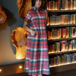 Kristina Plaid Maxi Shirt Dress - Sugar Babies Children's Boutique/Meg's Shoppe