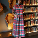Kristina Plaid Maxi Shirt Dress - Sugar Babies Children's Boutique/Meg's Shoppe