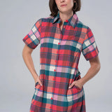 Kristina Plaid Maxi Shirt Dress - Sugar Babies Children's Boutique/Meg's Shoppe