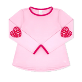 Kylie L/S Tee - Cotton Candy Pink/Power Pink Girls Tops + Tees Set Athleisure