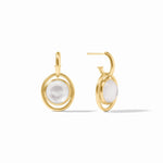 Laguna Hoop & Charm Earring - Iridescent Clear Crystal - Sugar Babies Children's Boutique/Meg's Shoppe
