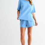 Laguna Scuba Tee Set - Denim Drift Tops Mono B