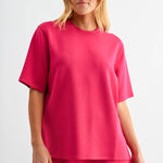 Laguna Scuba Tee Set - Plum Pink Tops Mono B