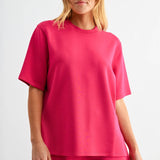 Laguna Scuba Tee Set - Plum Pink Tops Mono B