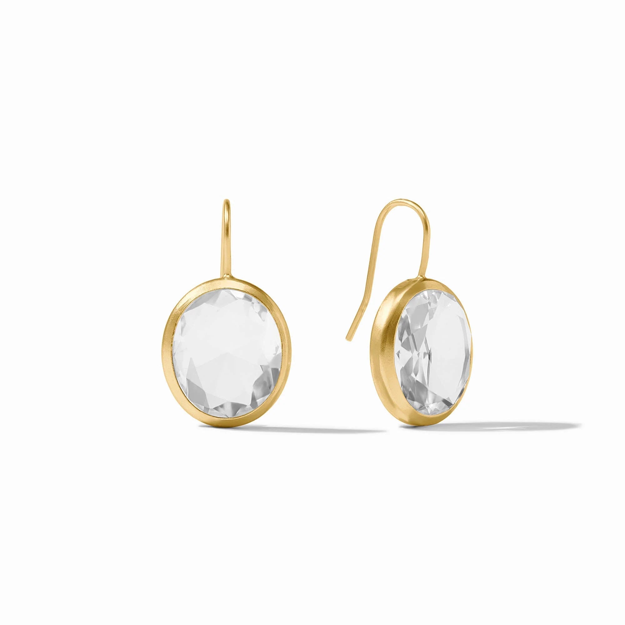 Laguna Stone Earring - Clear Crystal Earrings Julie Vos