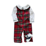 Lawson Longall - Festive Tartan Boys Bubbles + Rompers The Oaks Apparel Company