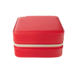 Leah Travel Jewelry Case: Red-2972 Cases Brouk and Co.