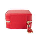 Leah Travel Jewelry Case: Red-2972 Cases Brouk and Co.