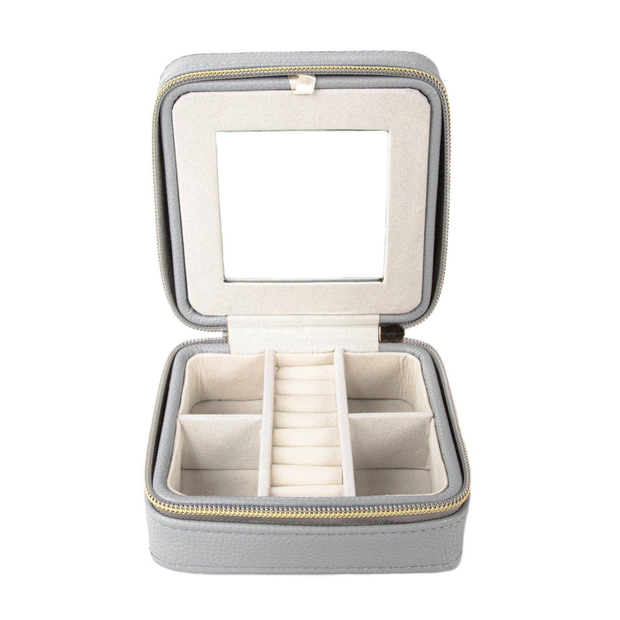 Leah Travel Jewelry Case: Red-2972 Cases Brouk and Co.
