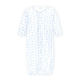 Leaping Bunnies Print Converter - Lt. Blue Baby Sleepwear Magnolia Baby