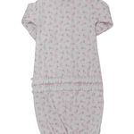 Leaping Bunnies Print Ruffle Converter - Pink Baby Sleepwear Magnolia Baby