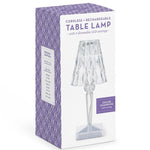 LED Color-Changing Crystal Cordless Table Lamp Home Decor Two's Company